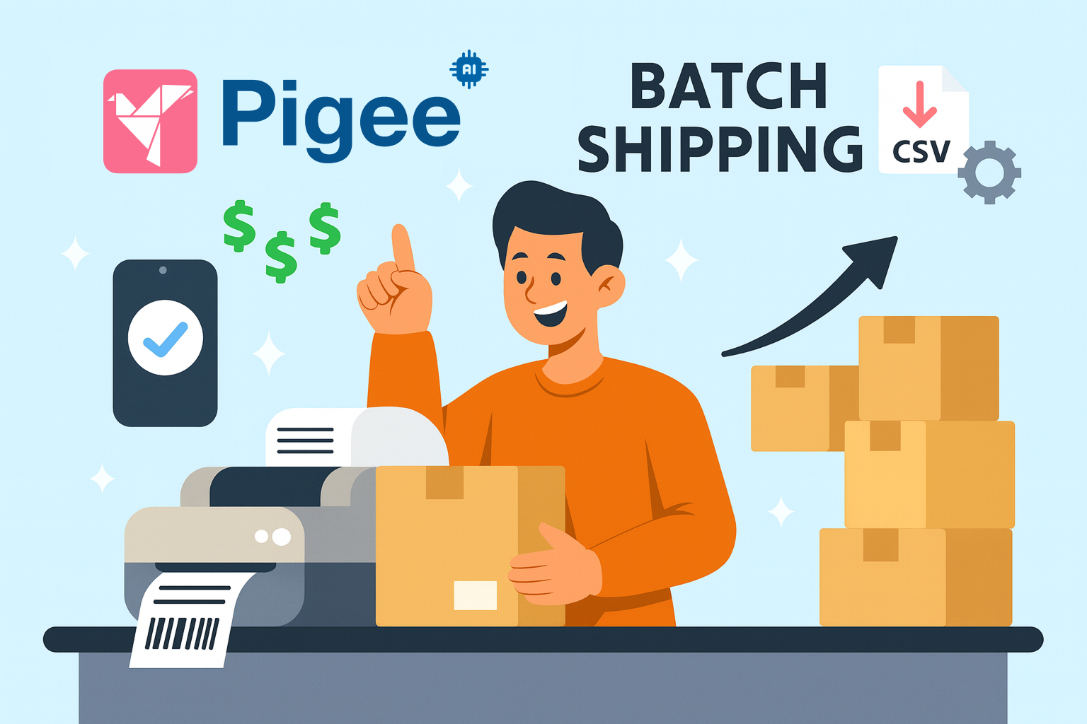 Batch Shipping with Pigee: Uploading a CSV of Orders